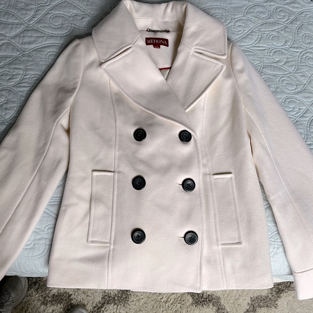 Merona Women's Cream Peacoat